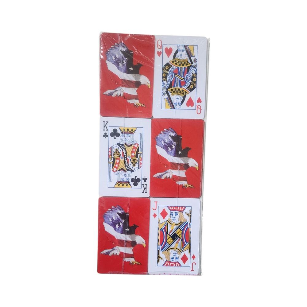 Adopt A Platoon Patriotic Americana Bald Eagle Playing Cards Sealed USA Deck